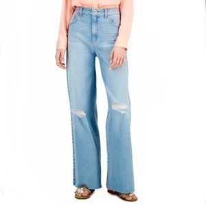 NWT INC International Concepts Denim Light Indigo Wide Leg Jeans size 8/29.